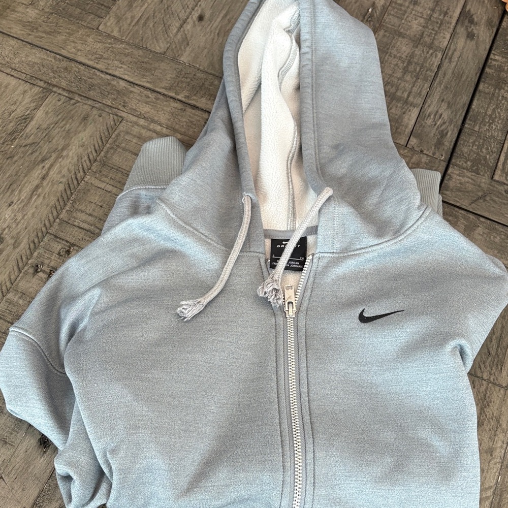 Nike Gray Lightweight Hoodie Jacket
